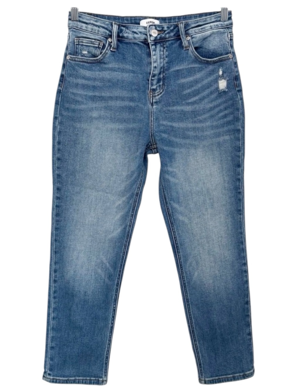 CEROS High Rise Straight Leg Skinny Jeans Size 29 Blue Stretch Denim Womens